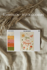 Oleka Canvas YOU ARE MAGIC, Oeuvre sur toile rigide, encadré Noir (collective) vendu par Veille sur toi