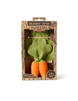 Oli & Carol L-MINDOU-CARROT Duo jouet de dentition et doudou - Cathy la Carotte - Oli & Carol vendu par Veille sur toi