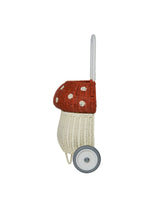 Olli Ella OEKBAS-MLG-RE-O Panier Luggy champignon en rotin - Rouge et blanc - Olli Ella vendu par Veille sur toi