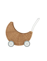 Olli Ella OEKSTR-MOO-NA-O Poussette pour poupée en rotin - Lune Naturel - Livraison incluse - Olli Ella vendu par Veille sur toi