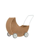 Olli Ella OEKSTR-MOO-NA-O Poussette pour poupée en rotin - Lune Naturel - Livraison incluse - Olli Ella vendu par Veille sur toi