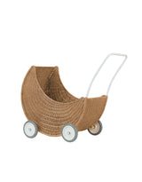 Olli Ella OEKSTR-MOO-NA-O Poussette pour poupée en rotin - Lune Naturel - Livraison incluse - Olli Ella vendu par Veille sur toi