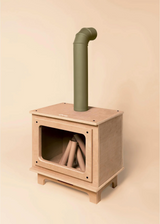 Oramood ORAMOOD-RUSTIK-NATUREL-VERT Foyer décoratif - Rustik naturel - Oramood Cheminée verte vendu par Veille sur toi