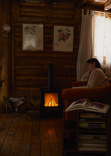 Oramood ORAMOOD-SCANDIK-NOIR Foyer décoratif - Scandik noir - Oramood vendu par Veille sur toi