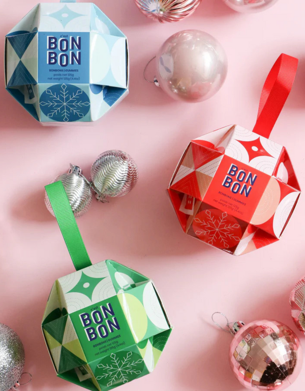 Bonbons - Trio ornements de Noël - La boîte à bonbons