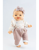 Paola Reina PR-4117 Bébé Gordis - Rachel avec blouse fleurie, pantalon et boucle - Paola Reina vendu par Veille sur toi