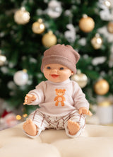 Paola Reina PR-4129 Bébé Gordis - Chandail Ourson et pantalon carreauté - Paola Reina vendu par Veille sur toi