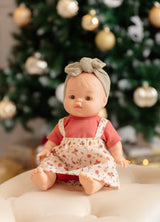 Paola Reina PR-4132 Bébé Gordis - Frederica avec salopette-robe fleurie et bandeau - Paola Reina vendu par Veille sur toi