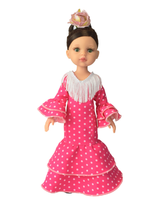 Paola Reina PR-4713 Poupée Las Amigas - Carol flamenca avec robe rose - Paola Reina vendu par Veille sur toi