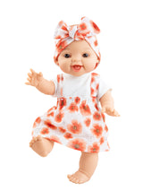 Paola Reina PR-54125 Vêtements pour poupée Gordis, Los Manus et Alex & Sonia - Ensemble salopette fleurie - Paola Reina vendu par Veille sur toi