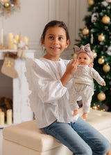 Paola Reina PR-8045 Poupée Alex & Sonia - Sonia avec ensemble floral et bandeau - Paola Reina vendu par Veille sur toi