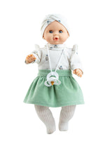 Paola Reina PR-8066 Alex & Sonia Doll - Sonia with green skirt - Paola Reina vendu par Veille sur toi