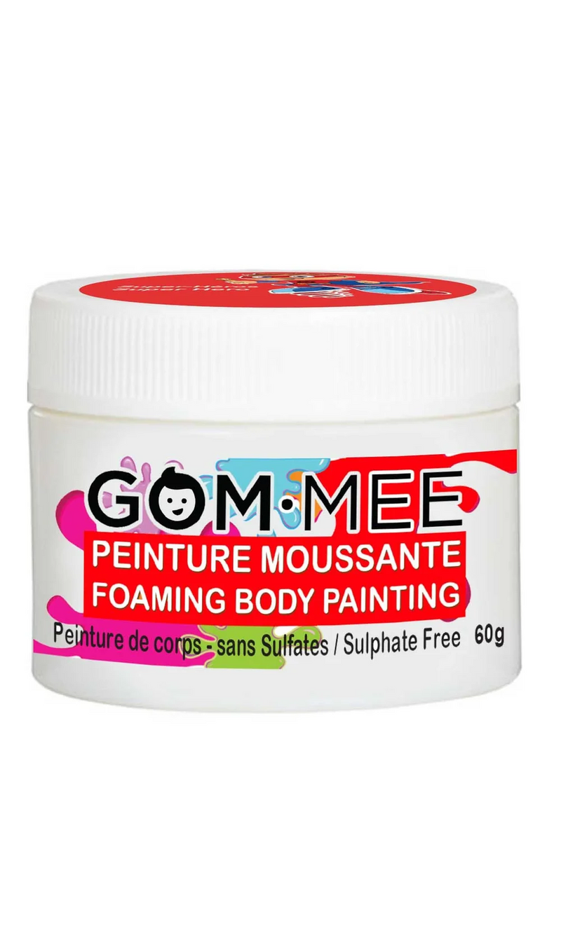 Nettoyant pour le corps - Peinture moussante scintillante - Rouge Père Noël - GOM.MEE