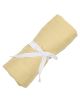 Perlimpinpin ⚜ MS35-CI Couverture mousseline de coton - Jaune citron - Perlimpinpin vendu par Veille sur toi