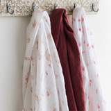 Perlimpinpin ⚜ MS35BB-BA Couverture mousseline de coton - Baleines - Perlimpinpin vendu par Veille sur toi