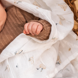 Perlimpinpin ⚜ MS35Y-BA Couverture mousseline de coton - Bateaux - Perlimpinpin vendu par Veille sur toi