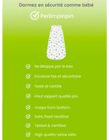 Perlimpinpin ⚜ Sac de nuit matelassé en coton tissé 2.0 tog - Abeilles par Solange Pilote - Perlimpinpin vendu par Veille sur toi