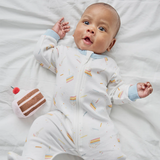 Petit Lem Dormeuse en coton biologique - Gâteau d'anniversaire - Petit Lem vendu par Veille sur toi