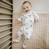 Petit Lem Dormeuse en coton biologique - Poneys - Petit Lem vendu par Veille sur toi