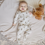Petit Lem Dormeuse en coton biologique - Vaches écossaises - Petit Lem vendu par Veille sur toi