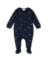 Petit Lem Dormeuse en Coton Côtelé Biologique - Bleu Marin Sauterelles - Petit Lem vendu par Veille sur toi