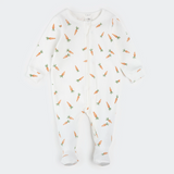 Petit Lem Dormeuse en coton côtelé biologique - Carottes - Petit Lem vendu par Veille sur toi