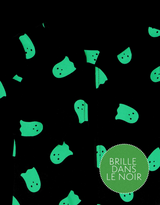 Petit Lem Dormeuse - Fantôme Halloween - Brille dans le noir - Petit Lem vendu par Veille sur toi