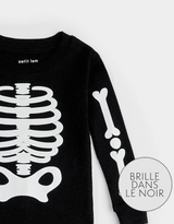 Petit Lem Pyjama - Squelette Halloween - Brille dans le noir - Petit Lem vendu par Veille sur toi