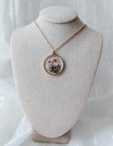 Petitefleur⚜ Petitefleur-77 Collier de fleurs séchées - Cercle doré avec fleurs variées et feuilles - Petitefleur vendu par Veille sur toi