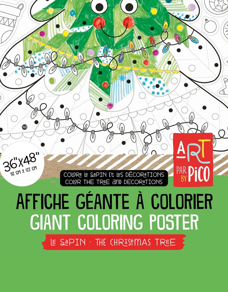 Coloriage géant - Le sapin - Pico