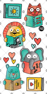 Pico ⚜ PICO-261 Tatouage - Amoureux de la lecture - Pico vendu par Veille sur toi