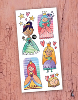 Pico ⚜ PICO-386 Tatouage - Mademoiselle la princesse et ses amies - Pico vendu par Veille sur toi