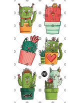 Pico ⚜ PICO-391 Tatouage - Les chats-cactus - Pico vendu par Veille sur toi