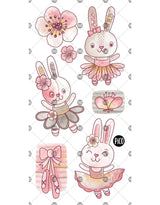 Pico ⚜ PICO-400 Tatouages Temporaires - Les lapines ballerines - Pico vendu par Veille sur toi