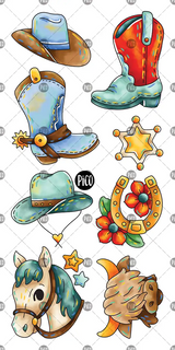 Pico ⚜ PiCO-418 Tatouages temporaires - Le Western - Pico vendu par Veille sur toi