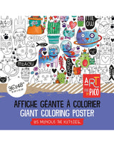 Pico ⚜ PiCO-528 Coloriage Géant - Les minous - Pico vendu par Veille sur toi