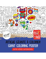 Pico ⚜ PiCO-530 Coloriage Géant - Super-héros - Pico vendu par Veille sur toi