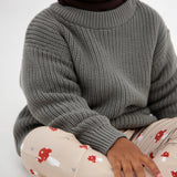 Pull évolutif pour bébés et enfants en tricot - Sauge - Bajoue