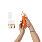 Raplapla ⚜ CAR-YF Hochet carotte - Yeux fermés - Raplapla vendu par Veille sur toi