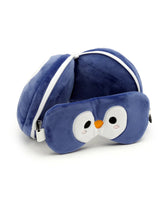 Relaxeazzz CUSH227 Oreiller et Masque de Voyage 2-en-1 - Pingouin - Relaxeazzz vendu par Veille sur toi