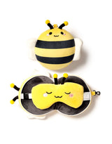 Relaxeazzz CUSH309 Oreiller et Masque de Voyage 2-en-1 - Abeille - Relaxeazzz vendu par Veille sur toi
