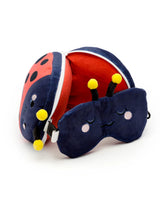 Relaxeazzz CUSH310 Oreiller et Masque de Voyage 2-en-1 - Coccinelle - Relaxeazzz vendu par Veille sur toi