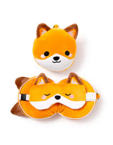 Relaxeazzz CUSH313 Oreiller et Masque de Voyage 2-en-1 - Renard - Relaxeazzz vendu par Veille sur toi
