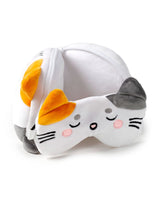 Relaxeazzz CUSH315 Oreiller et Masque de Voyage 2-en-1 - Chat - Relaxeazzz vendu par Veille sur toi