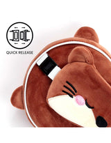 Relaxeazzz CUSH347 Oreiller et Masque de Voyage 2-en-1 - Loutre - Relaxeazzz vendu par Veille sur toi