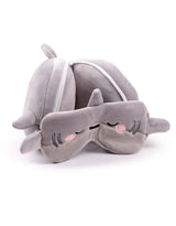 Relaxeazzz CUSH356 Oreiller et Masque de Voyage 2-en-1 - Requin - Relaxeazzz vendu par Veille sur toi