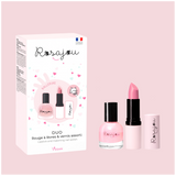 Rosajou RDUO02B Coffret Duo Ballerine - Vernis et rouge à lèvres végétaliens - Rosajou vendu par Veille sur toi