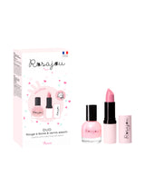 Rosajou RDUO02B Coffret Duo Ballerine - Vernis et rouge à lèvres végétaliens - Rosajou vendu par Veille sur toi