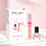 Rosajou RDUO05 Coffret Duo Ballerine - Vernis et brillant à lèvres végétaliens - Rosajou vendu par Veille sur toi