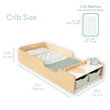 Sapiens Child APPLE CRIB - Montessori Floor Bed with Rails & Shelves vendu par Veille sur toi